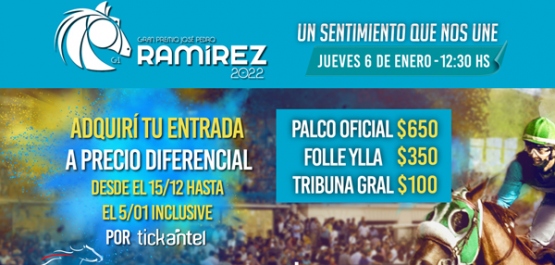 Venta de entradas Ramírez 2022